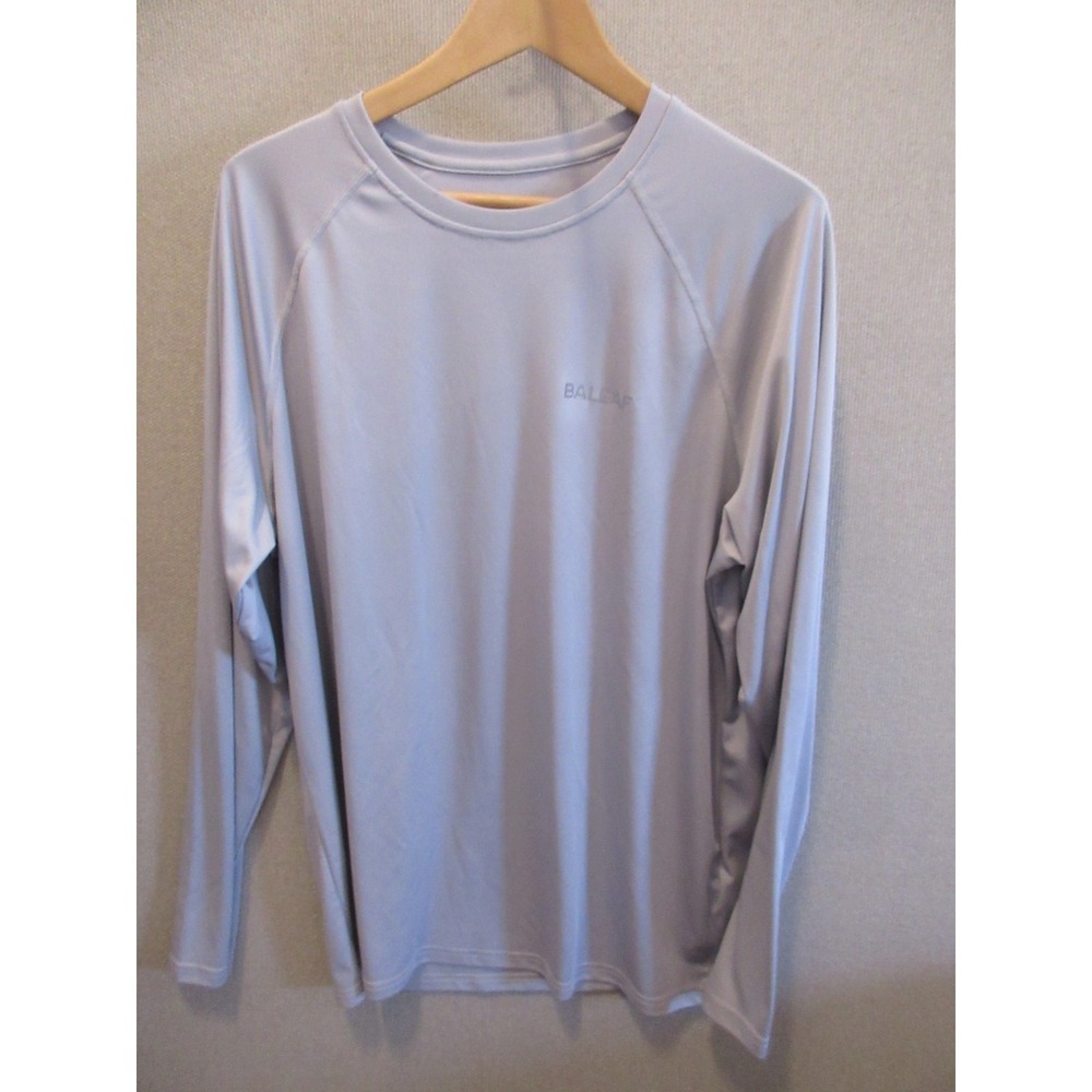 Baleaf Men's Gray Long Raglan Sleeve Pullover Shirt  sz XL
